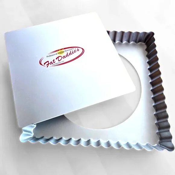 NEW ProSeries Fluted Removable Bottom Fat Daddio's Tart / Quiche Pans-Set of two - Picture 4 of 17